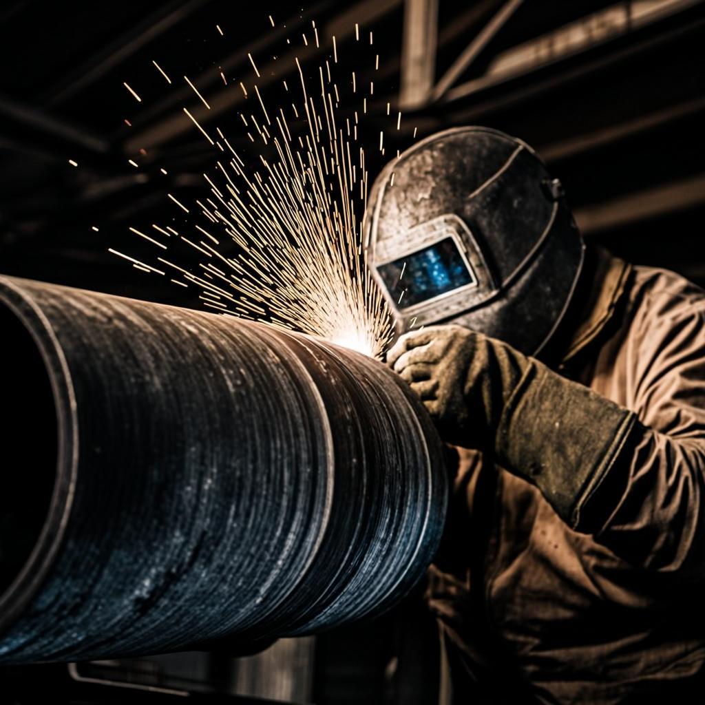 Heavy-Duty Welded Pipe Network